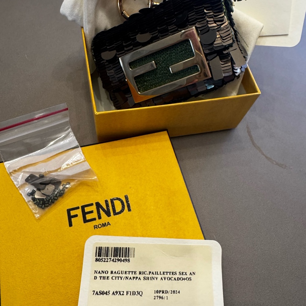 Fendi Sequin Nano Baguette